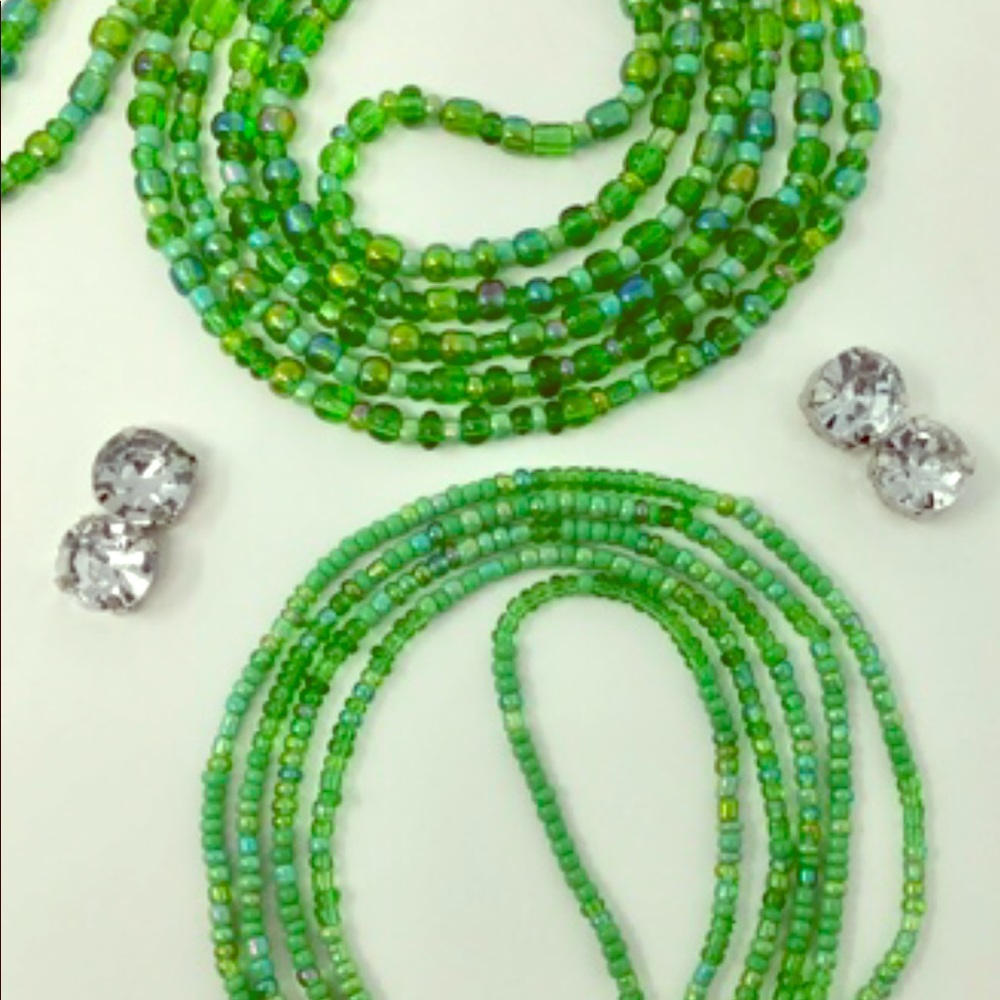 NWOT 51” Green Apple 🍏 Handmade Waist Beads